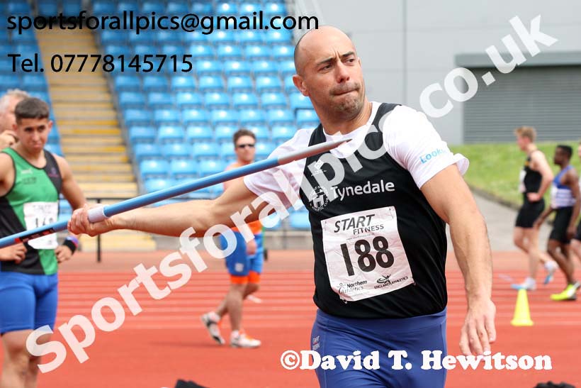 Senior mens javelin, Northern Senior and Under-20s Champs., SportsCity, Manchester. Photo: David T. Hewitson/Sports for All Pics